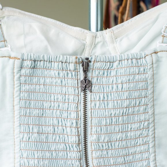 NWOT Soft, denim dress Size 4 - Picture 5 of 14